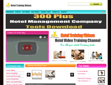 Tablet Screenshot of hoteltrainingvideos.com